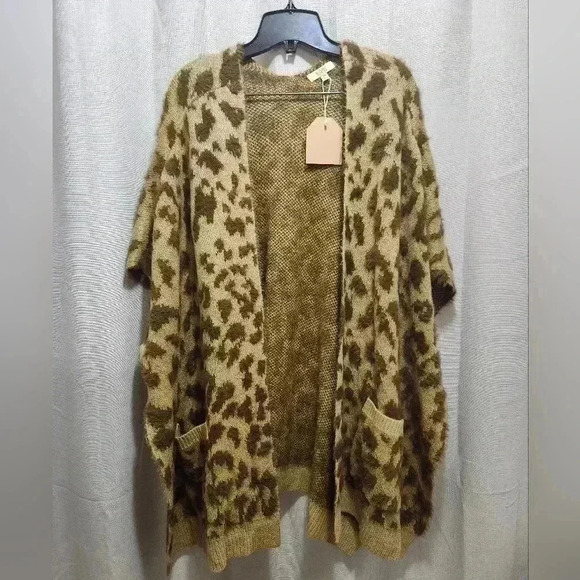 Kori Sweaters - KORI America Animal Print Cardigan